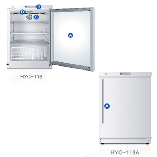 海爾2-8度醫(yī)用冷藏箱HYC-118/118A